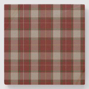 Dessous-de-verre En Pierre Clan MacFie robe Tartan Plaid Dessous de verre en 