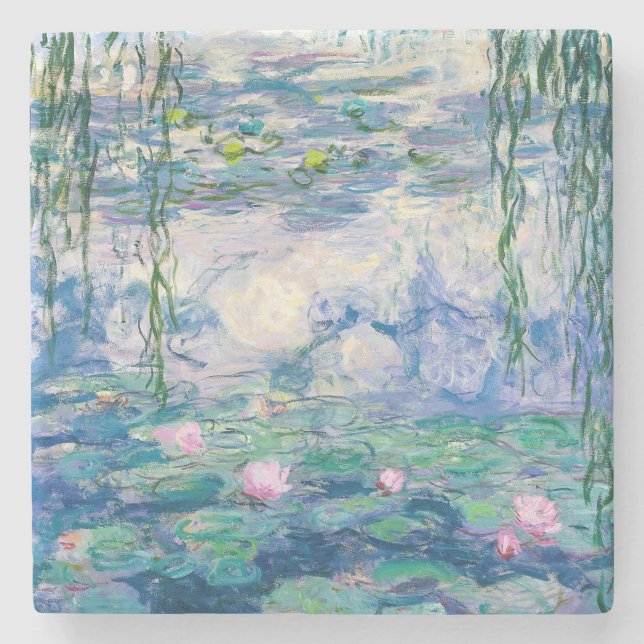 Dessous-de-verre En Pierre Claude Monet - Nénuphars (Devant)
