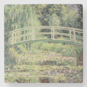 Dessous-de-verre En Pierre Claude Monet   Nenuphars blanc, 1899