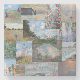 Dessous-de-verre En Pierre Claude Monet - Patchwork de chefs-d'oeuvre