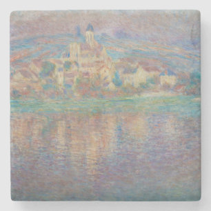Dessous-de-verre En Pierre Claude Monet - Vetheuil, coucher de soleil