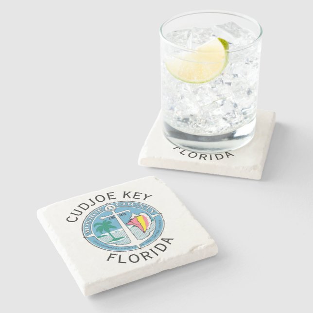 Dessous-de-verre En Pierre Clé Cudjoe - Clés Floride (Côté)
