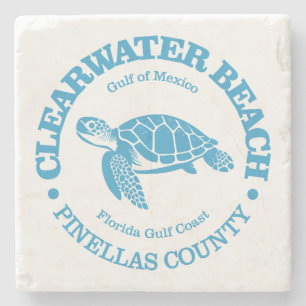Dessous-de-verre En Pierre Clearwater Beach (tortue de mer)