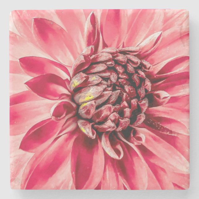 Dessous-de-verre En Pierre Coaster, floral design (Devant)