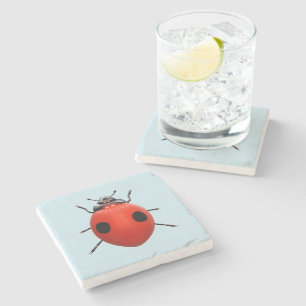 Dessous-de-verre En Pierre Coccinelle Chanceuse