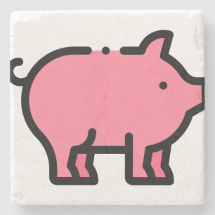 Dessous-de-verre En Pierre Cochon