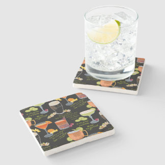 Dessous-de-verre En Pierre Cocktails et contemplation