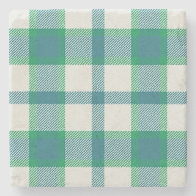 Dessous-de-verre En Pierre Cogit Amor Tartan (Devant)