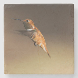 Dessous-de-verre En Pierre Colibri Rufous en vol