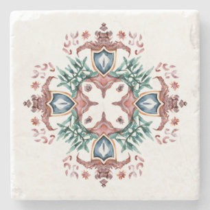 Dessous-de-verre En Pierre Conception de Motif de carreaux