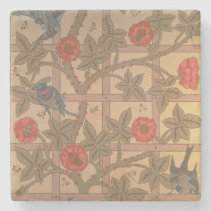 Dessous-de-verre En Pierre Conception de papier peint de "treillis", 1864 2