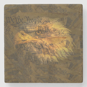 Dessous-de-verre En Pierre Constitution American Bald Eagle