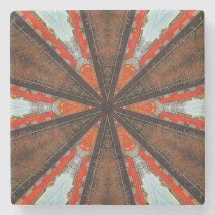 Dessous-de-verre En Pierre Cool Kaleidoscope Vue de l'industrie