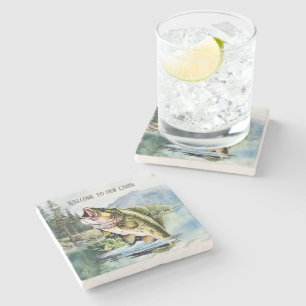 Dessous-de-verre En Pierre Cool lake house poisson de bienvenue