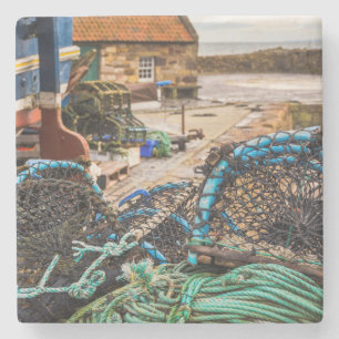 Dessous-de-verre En Pierre Cordes et pots de homard   Pittenweem, Ecosse