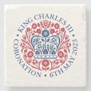 Dessous-de-verre En Pierre Coronation du roi Charles III