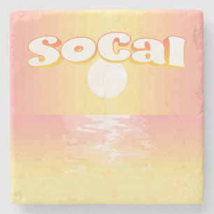 Dessous-de-verre En Pierre Coucher de soleil SoCal