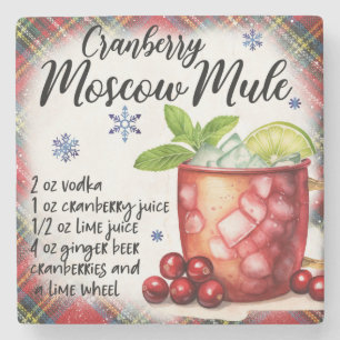 Dessous-de-verre En Pierre Cranberry Moscow Mule Recette Dessous de verre en