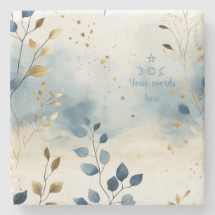 Dessous-de-verre En Pierre Créez Vos Propres Feuilles D'or D'été Minimalistes
