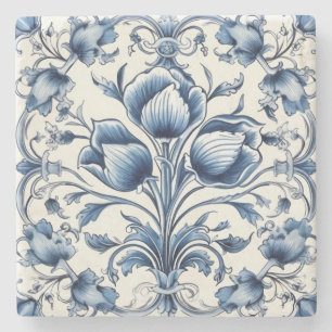 Dessous-de-verre En Pierre Créez Vos Propres Fleurs De Tulipe Bleue Deft Flor
