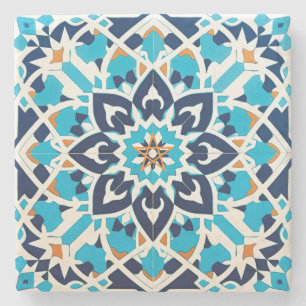 Dessous-de-verre En Pierre Créez Votre Propre Talavera Fausse Bleu Canard Ora