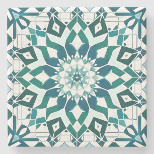 Dessous-de-verre En Pierre Créez Votre Propre Vert Bleu Turquoise Faux Talave