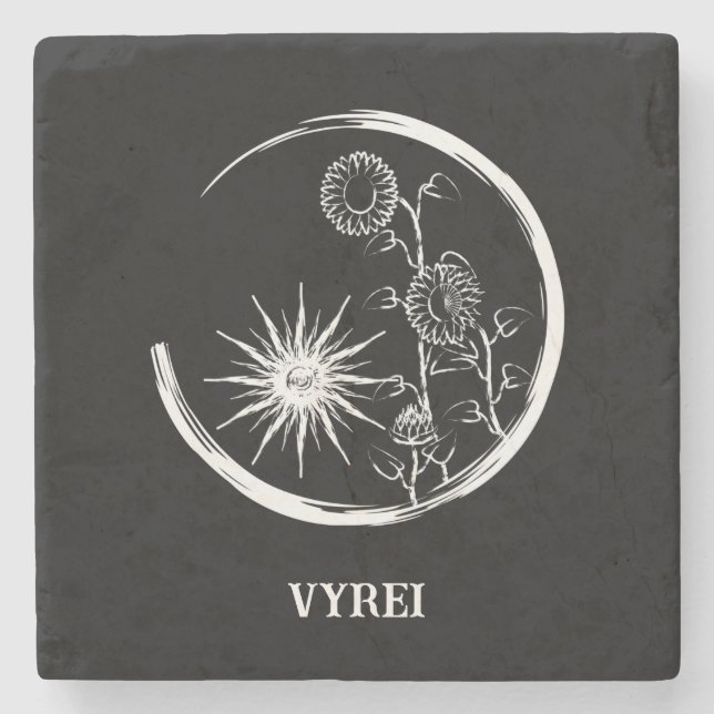 Dessous-de-verre En Pierre Crest (Devant)