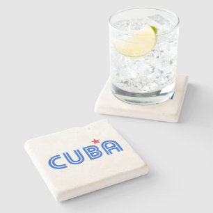 Dessous-de-verre En Pierre Cuba Retro