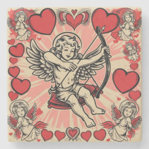 Dessous-de-verre En Pierre Cupidon vintage d'amour
