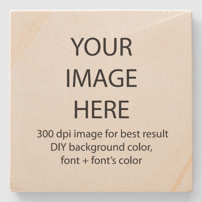 Dessous-de-verre En Pierre customiser ce dessous de verre en grès (Devant)