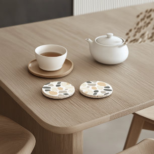 Dessous de verre en pierre de Terrazzo scandinave