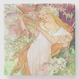 Dessous-de-verre En Pierre Déesse du printemps