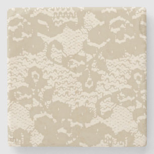Dessous-de-verre En Pierre Dentelle beige