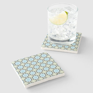 Dessous-de-verre En Pierre dessous de verre à motif géométrique symétrique dé