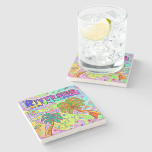 Dessous-de-verre En Pierre Dessous de verre cible de vacances au bord de la r