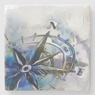 DESSOUS-DE-VERRE EN PIERRE DESSOUS DE VERRE COMPASS
