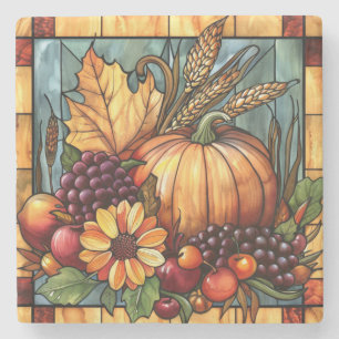 Dessous-de-verre En Pierre Dessous de verre d'art en verre d'automne