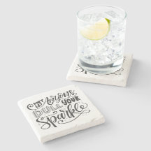 Dessous de verre de citation d'étincelle