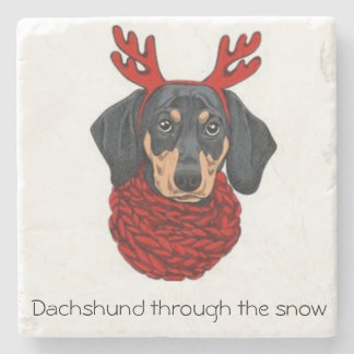 Dessous-de-verre En Pierre Dessous de verre de Dachshund
