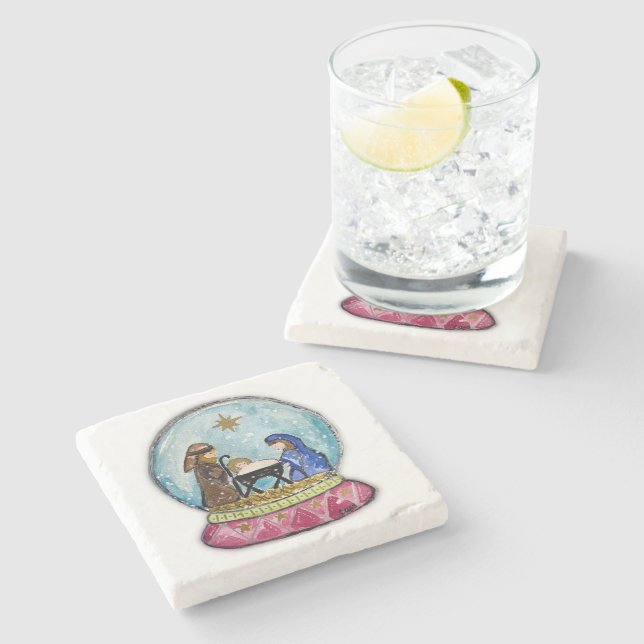 Dessous-de-verre En Pierre Dessous de verre de la Nativité (Côté)