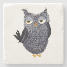 Dessous de verre de la pierre de Owl