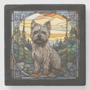 Dessous-de-verre En Pierre Dessous de verre de pierre de Cairne Terrier
