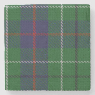 Dessous-de-verre En Pierre Dessous de verre de pierre de plaid de tartan de