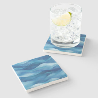 Dessous-de-verre En Pierre Dessous de verre de pierre des vagues côtières