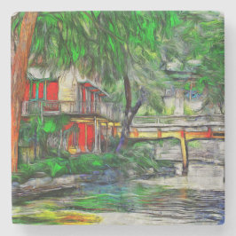Dessous-de-verre En Pierre Dessous de verre de San Antonio Riverwalk