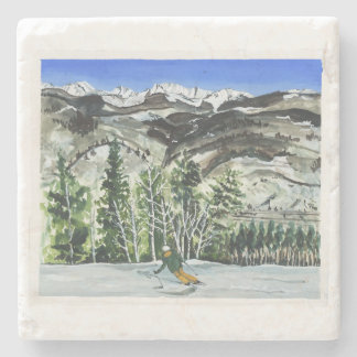 Dessous-de-verre En Pierre dessous de verre de ski