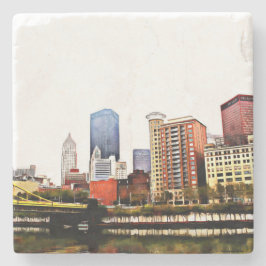 Dessous-de-verre En Pierre Dessous de verre de tuile de Pittsburgh