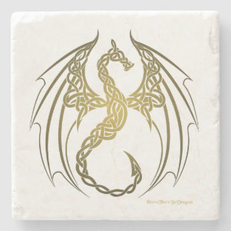 Dessous-de-verre En Pierre Dessous de verre du dragon celtique