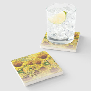 Dessous-de-verre En Pierre Dessous de verre en marbre Tournesol – Citation Am