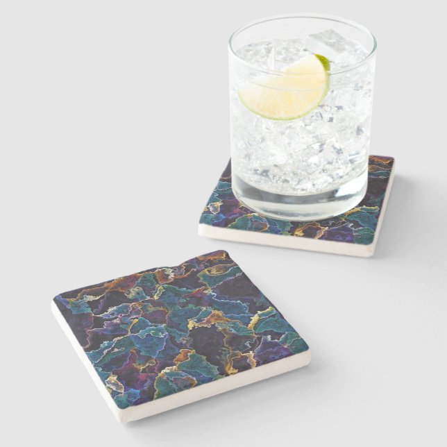 Dessous-de-verre En Pierre Dessous de verre en pierre à huile (Côté)